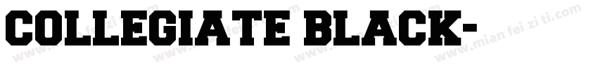 COLLEGIATE BLACK字体转换